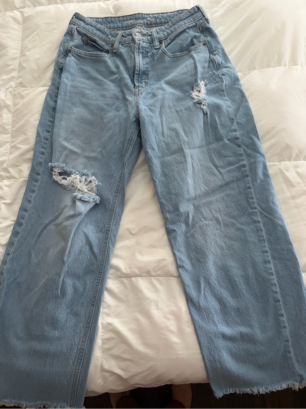 Light Blue Distressed High-Rise Women’s Jeans